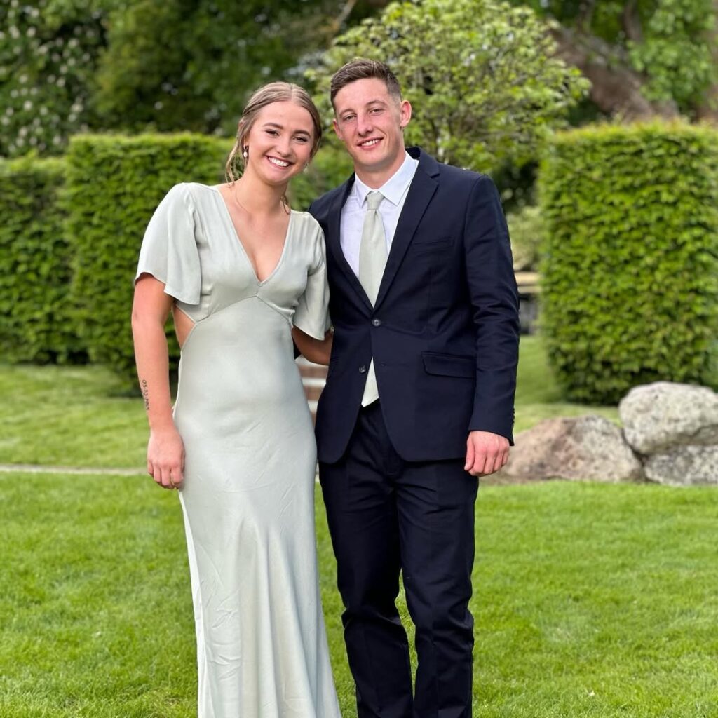 Cam Roigard and his girlfriend