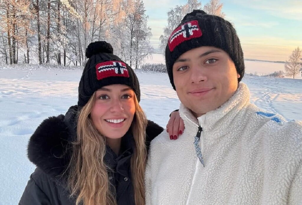 Louis Bielle-Biarrey and his girlfriend