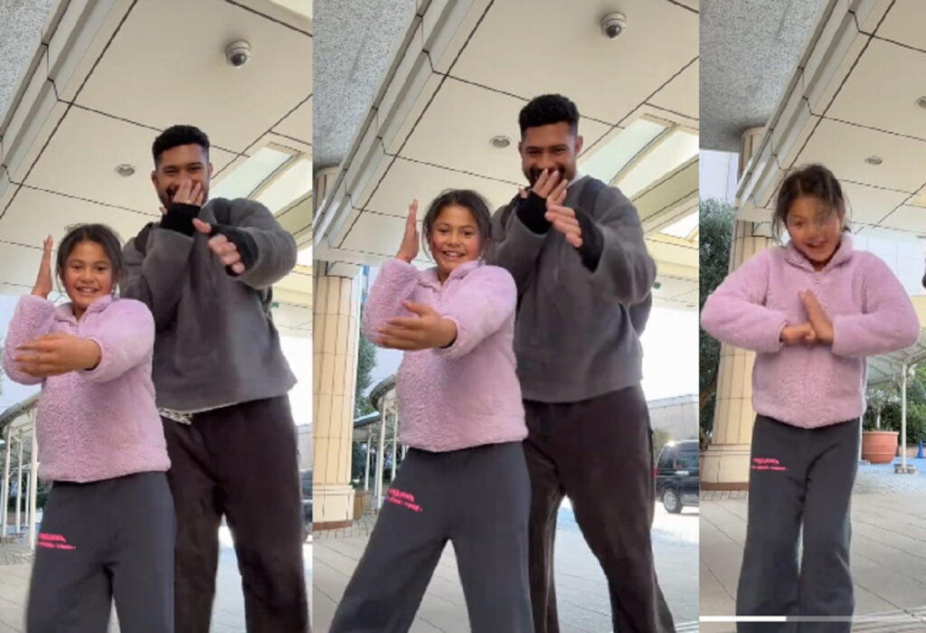 Ardie Savea daughter dance moves