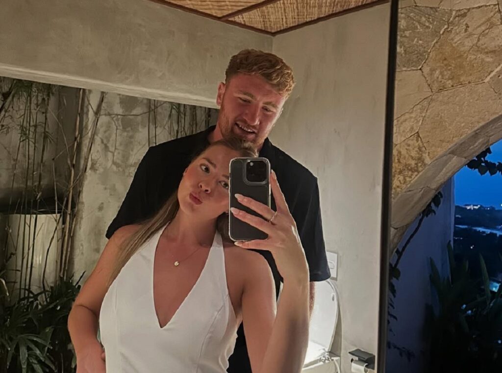 Ollie Chessum and his girlfriend