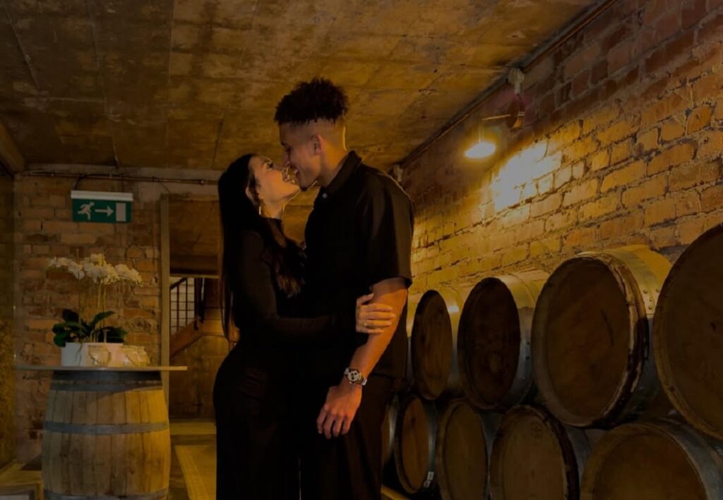 Jordan Hendrikse and his girlfriend