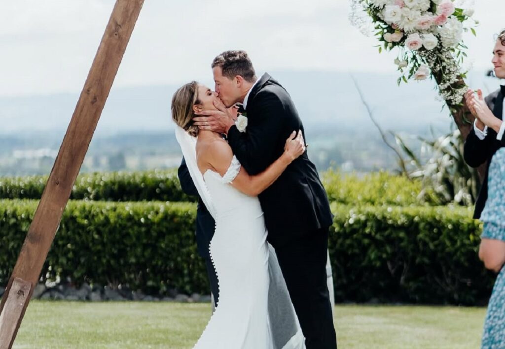 Michaela Blyde and her husband