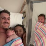 Angus Crichton, his wife and their baby