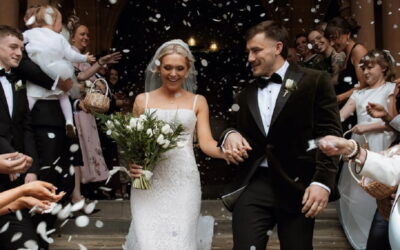 Ollie Sleightholme wife Lucy wedding