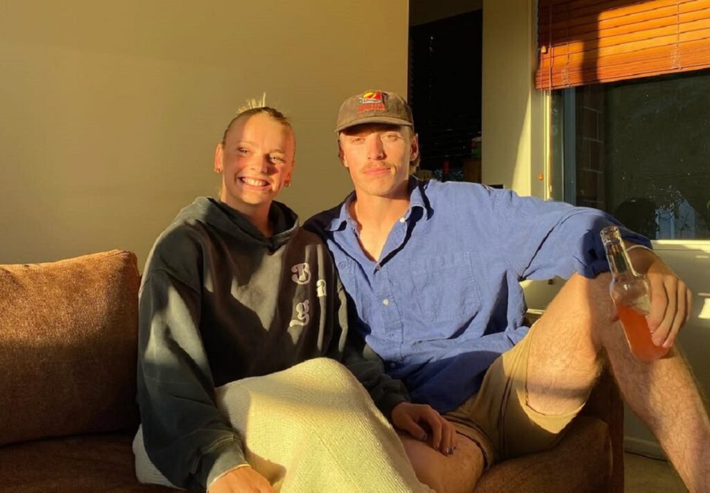 Jorja Miller and her boyfriend