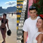 Louis Bielle-Biarrey and his girlfriend during a vacation