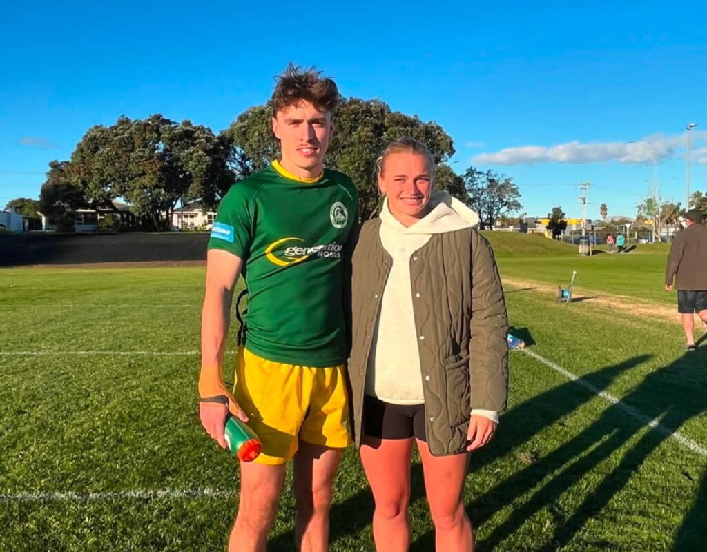 Jorja Miller and her boyfriend