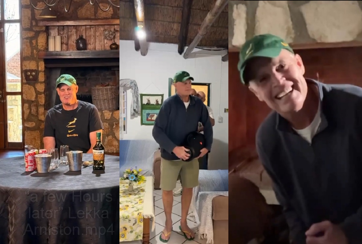 Springboks Rassie Erasmus dance