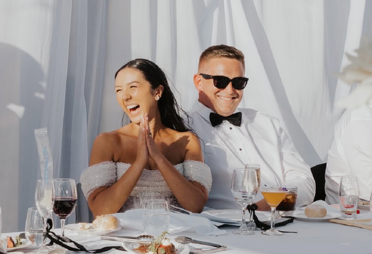 Ethan de Groot and his wife, Claudia