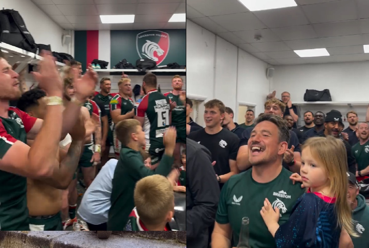 Leicester Tigers Dressing Room Celebrations