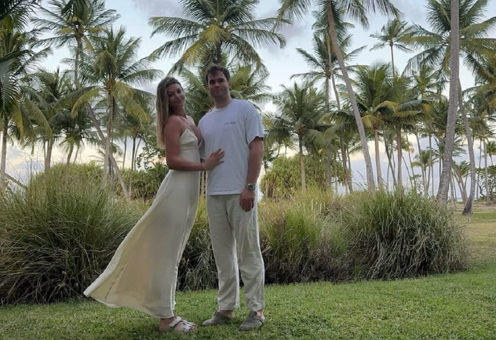 Damian Penaud and his wife Morgane
