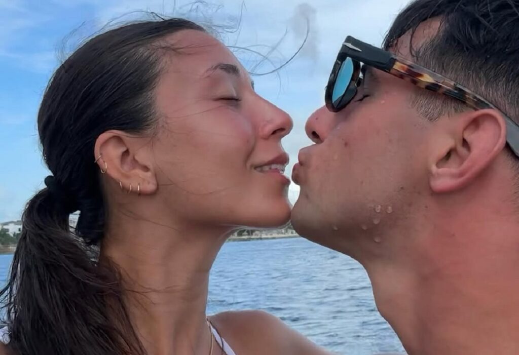 Tommaso Menoncello and his girlfriend, Anna