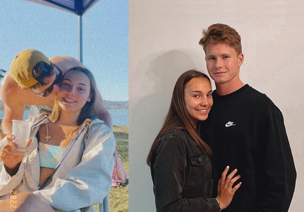 Ethan Hooker and his girlfriend