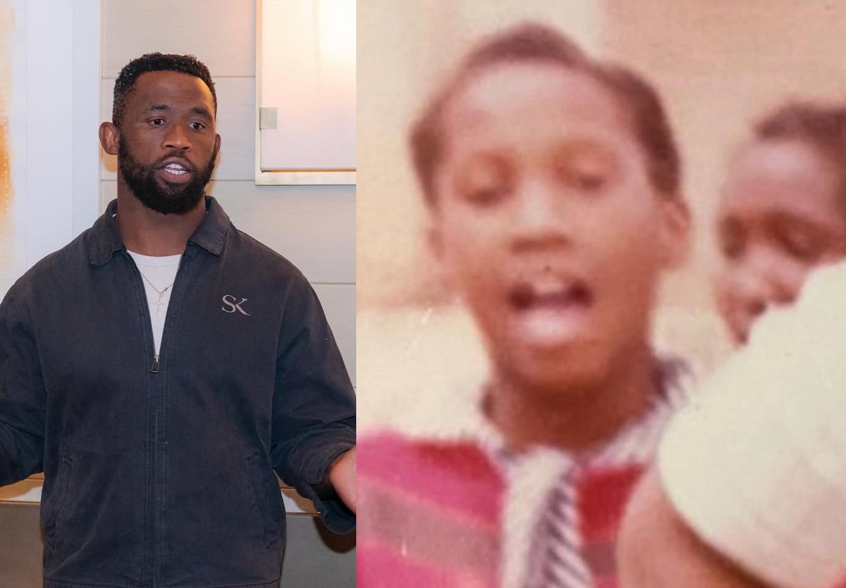 Siya Kolisi and his mother