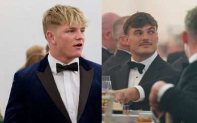 Northampton Saints player during an awards night