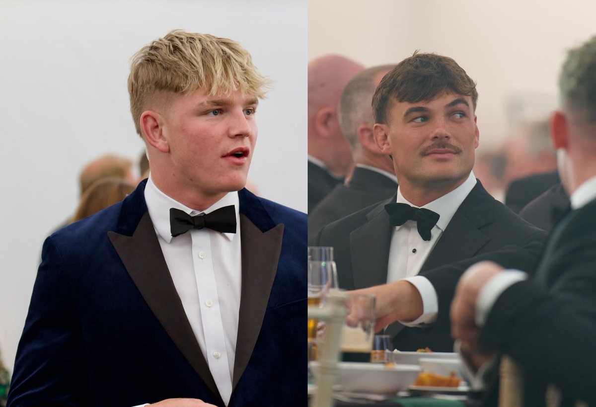 Northampton Saints player during an awards night