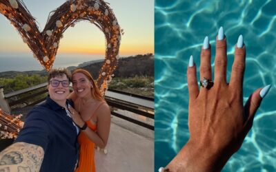 Hannah Botterman and Georgia Evans engaged