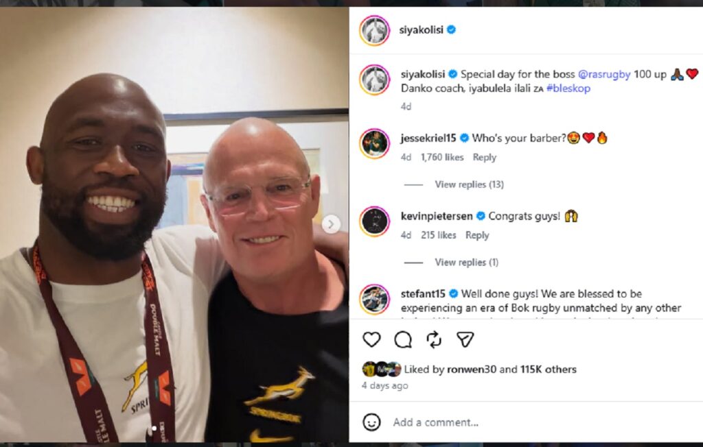 Siya Kolisi Rassie Erasmus bald